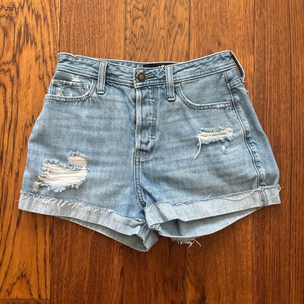 Hollister Denim Distressed Women Shorts
